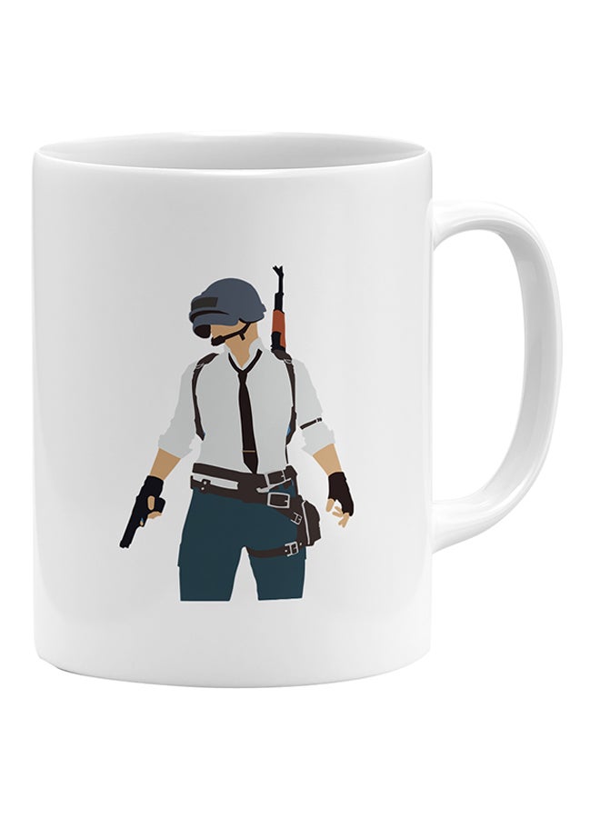 LOUD UNIVERSE PUBG Player Printed Coffee Mug White/Blue/Grey  - Image 1
