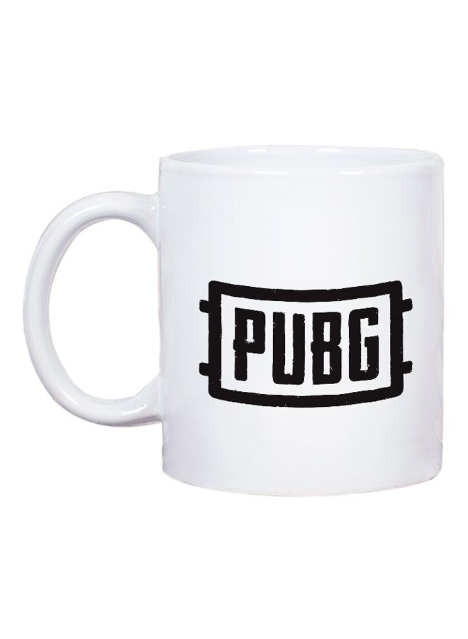 LOUD UNIVERSE PUBG Logo Printed Coffee Mug White/Black - Image 2
