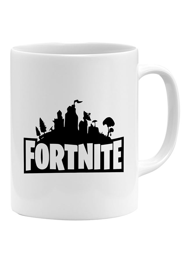 LOUD UNIVERSE Fortnite Logo Printed Coffee Mug White/Black  - Image 1