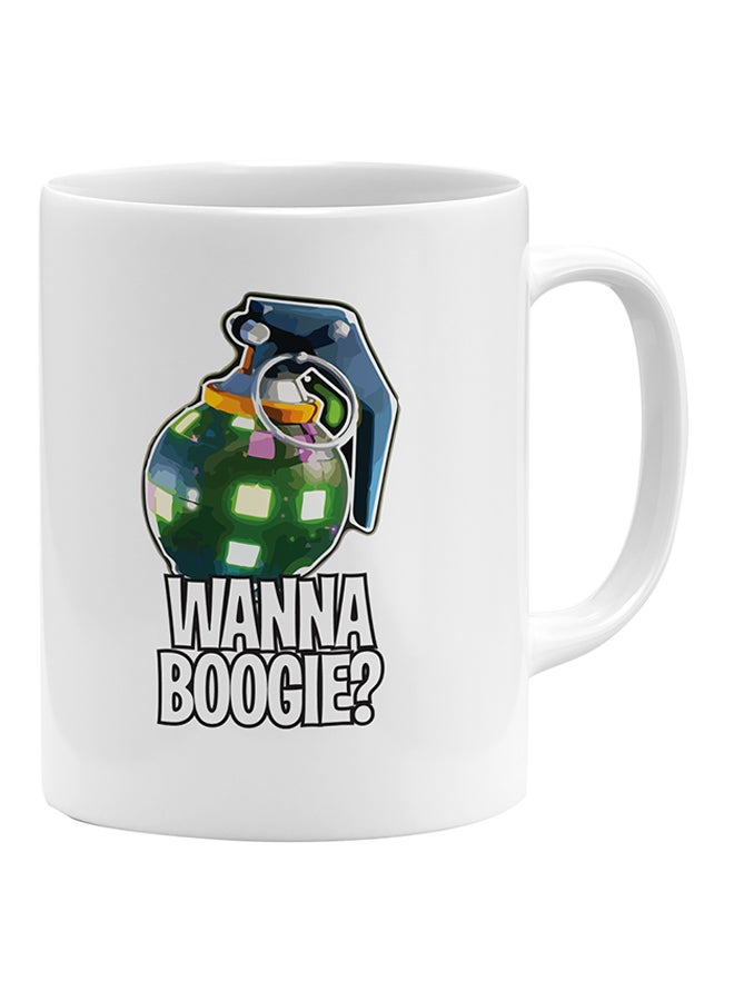 LOUD UNIVERSE Fortnite Wanna Boogie Printed Coffee Mug White/Blue/Green - Image 1