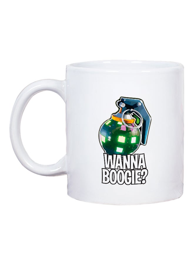 LOUD UNIVERSE Fortnite Wanna Boogie Printed Coffee Mug White/Blue/Green - Image 2