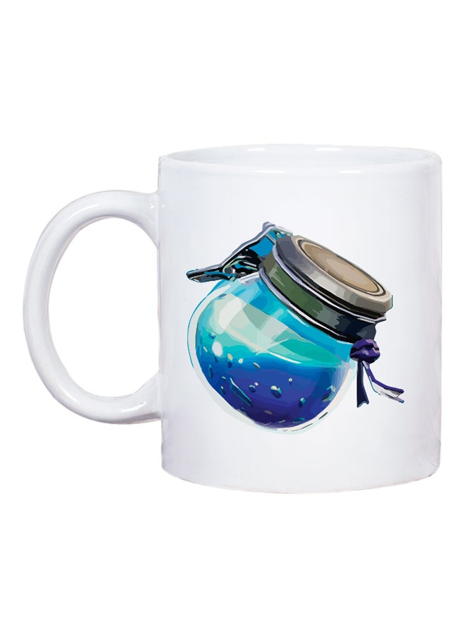 LOUD UNIVERSE Fortnite Chug Potion Printed Coffee Mug White/Grey/Blue - Image 2