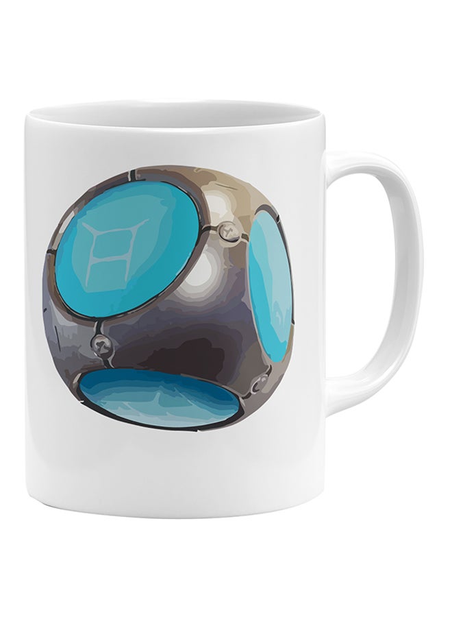 LOUD UNIVERSE Fortnite The Ring Printed Coffee Mug White/Grey/Blue - Image 1
