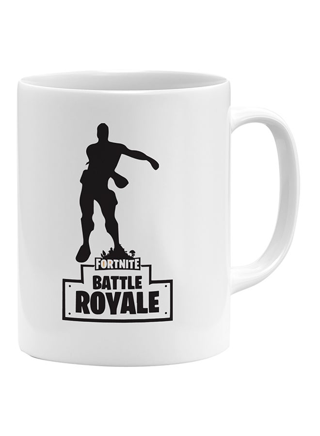 LOUD UNIVERSE Fortnite Battle Royale Dance Challenge Printed Coffee Mug White/Black  - Image 1