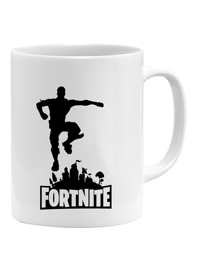 LOUD UNIVERSE Fortnite Dance Printed Coffee Mug White/Black  - Image 1