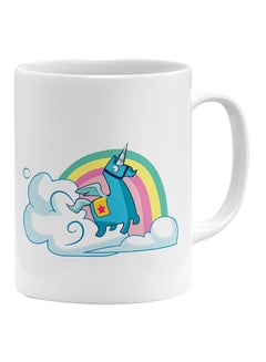 LOUD UNIVERSE Fortnite Unicorn Printed Coffee Mug White/Blue/Green  - Image 1