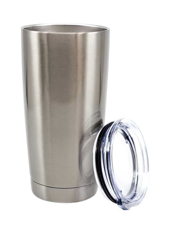 LOUD UNIVERSE PUBG Winner Winner Chicken Dinner Pan Printed Tumbler With Lid Silver/Black/Grey  - Image 2