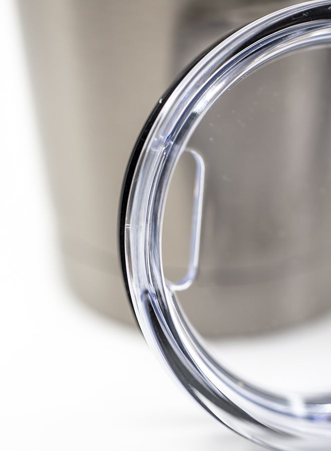 PUBG Player Printed Tumbler With Lid Silver/White/Clear