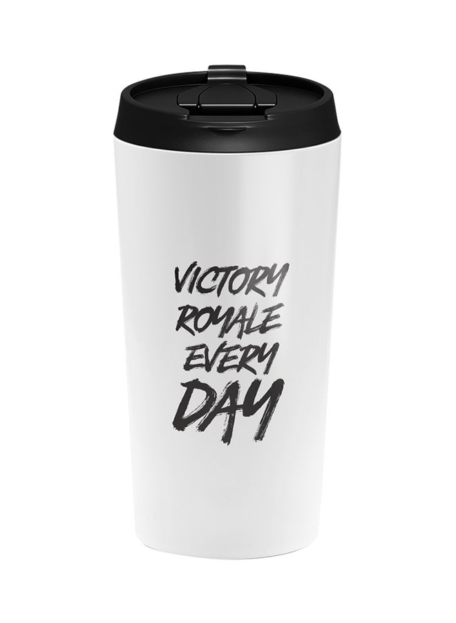 LOUD UNIVERSE Fortnite Victory Royale Everyday Printed Tumbler With Lid White/Black  - Image 1