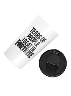 LOUD UNIVERSE Fortnite Tears Of People Printed Tumbler With Lid White/Black  - Image 3