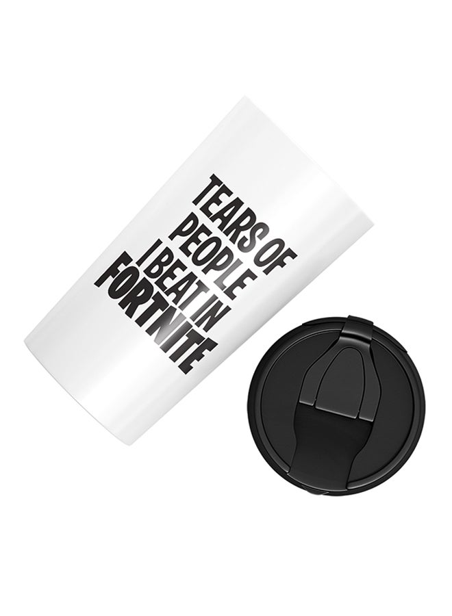 LOUD UNIVERSE Fortnite Tears Of People Printed Tumbler With Lid White/Black - Image 3