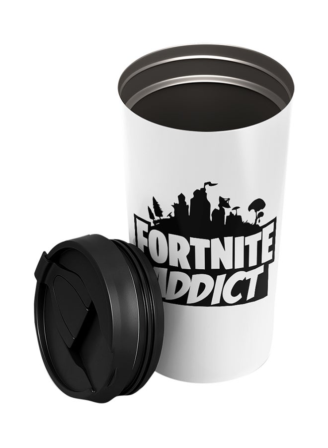 LOUD UNIVERSE Fortnite: Addict Printed Tumbler With Lid White/Black  - Image 2