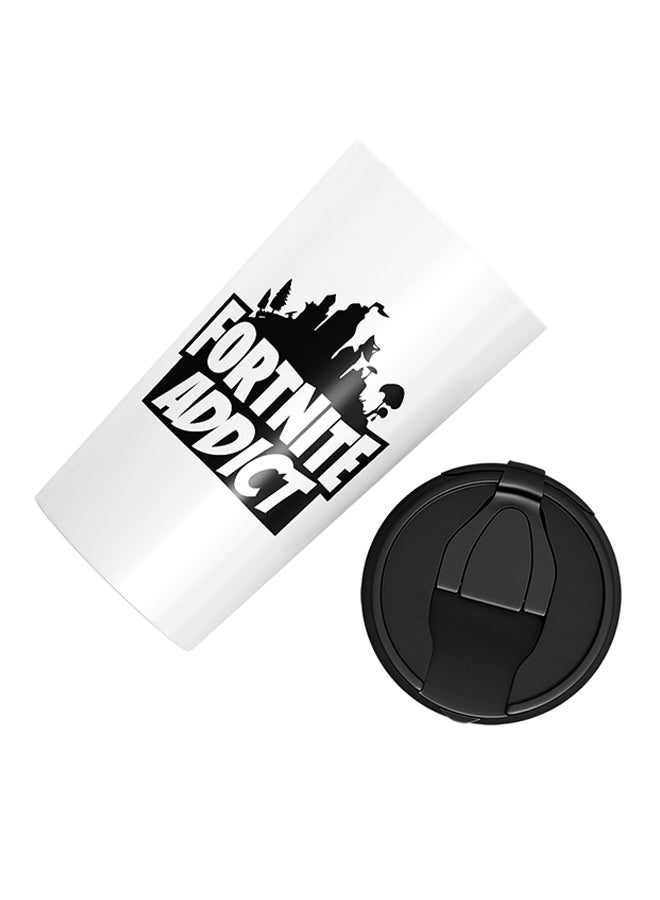 LOUD UNIVERSE Fortnite: Addict Printed Tumbler With Lid White/Black  - Image 3