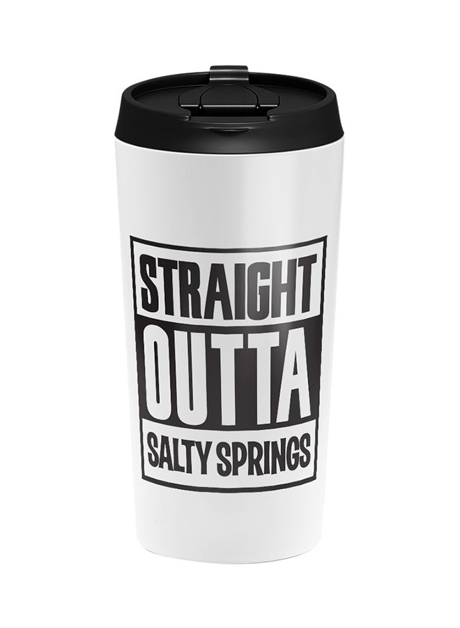 LOUD UNIVERSE Fortnite: Straight Outta Salty Springs Printed Tumbler With Lid White/Black  - Image 1