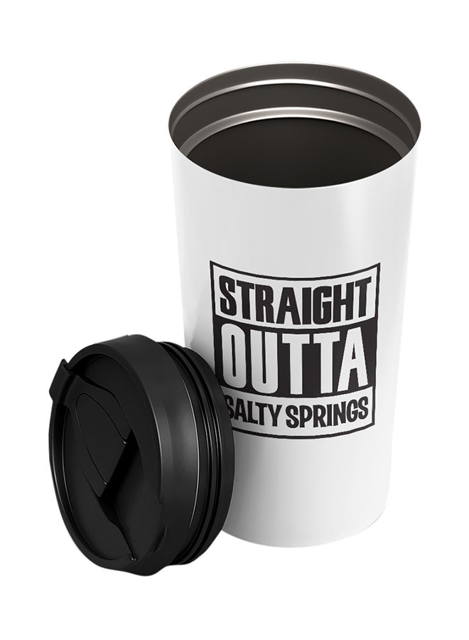 LOUD UNIVERSE Fortnite: Straight Outta Salty Springs Printed Tumbler With Lid White/Black  - Image 2
