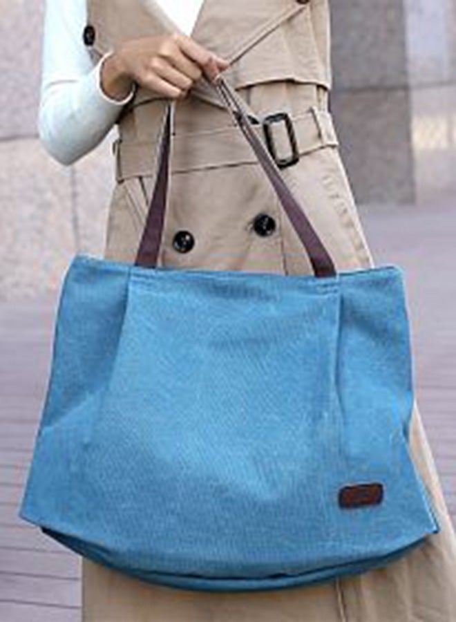 Large Capacity Tote Bag Blue  - Image 2