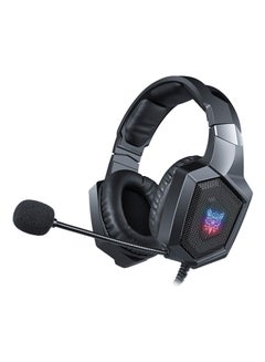 أونيكوما سماعة رأس سلكية للألعاب مزودة بإضاءة LED مع ميكروفون لأجهزة PlayStation 4/Xbox/الكمبيوتر الشخصي  - Image 3