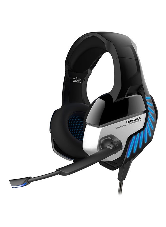 onikuma LED Over-Ear Wired Gaming Headset With Mic for PlayStation 4/Xbox/PC  - Image 3