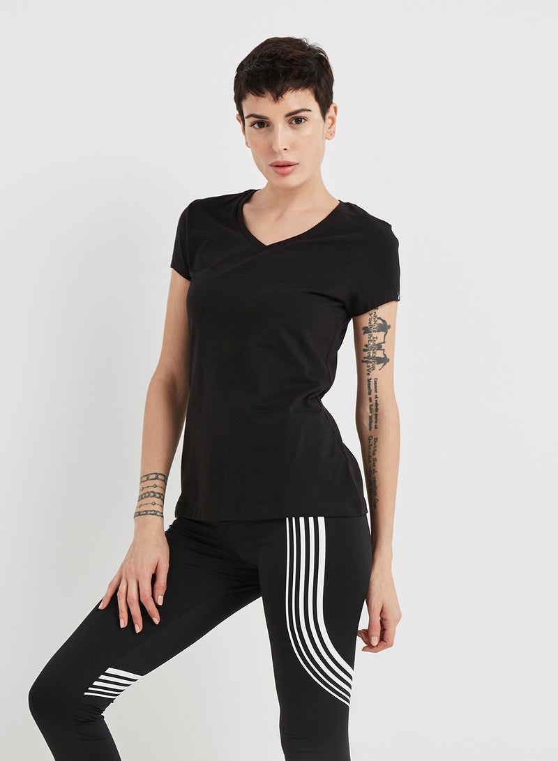 JOCKEY - Casual V-Neck Tee Black - Image 1