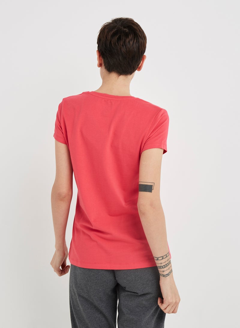 JOCKEY - Casual V-Neck Tee Ruby - Image 1