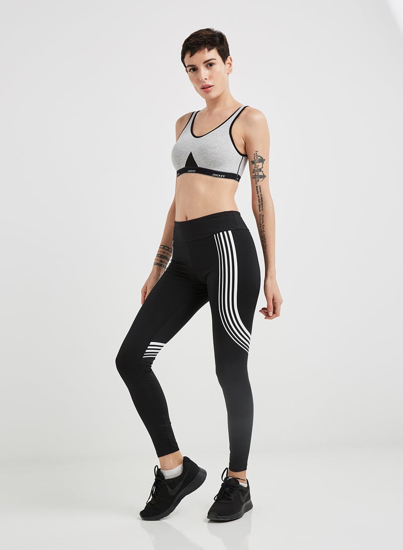 JOCKEY - Slip On Active Bra Light Grey Melange - Image 1