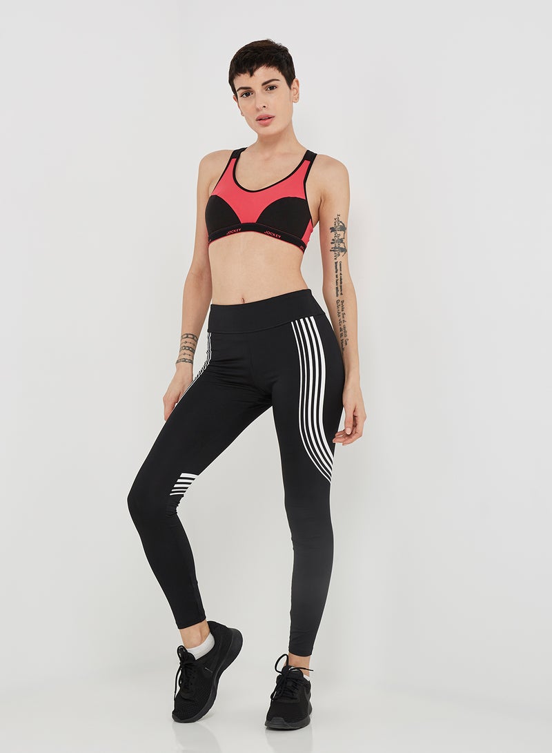 JOCKEY - Racer Back Padded Active Bra Ruby - Image 1