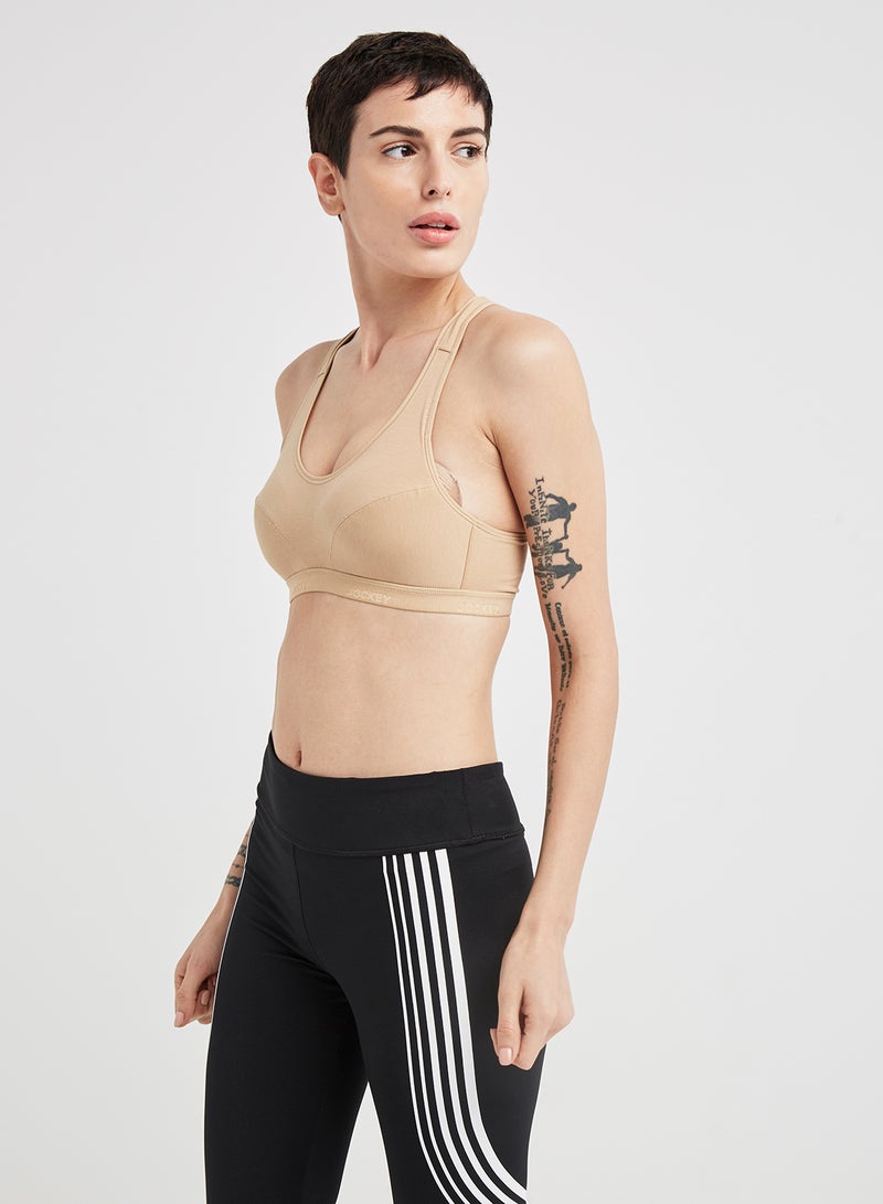 JOCKEY - Racer Back Padded Active Bra Skin - Image 1