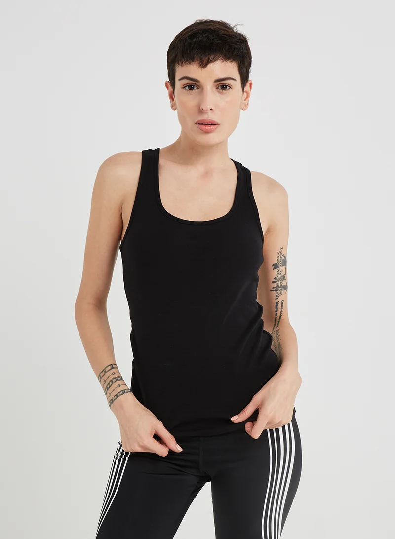 JOCKEY Racerback Tank Top Black