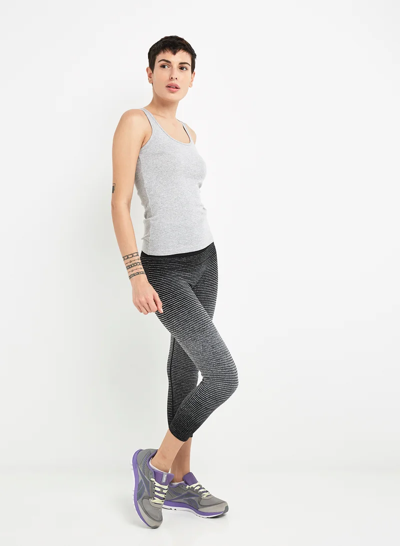 JOCKEY Racerback Tank Top Light Grey Mélange