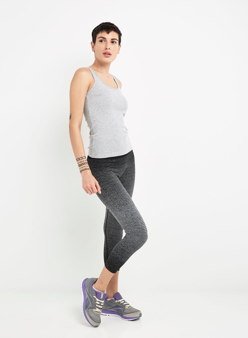 JOCKEY - Racerback Tank Top Light Grey Mélange - Image 1