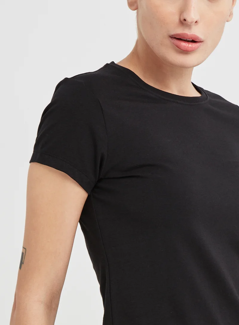 JOCKEY Casual V-Neck Tee Black