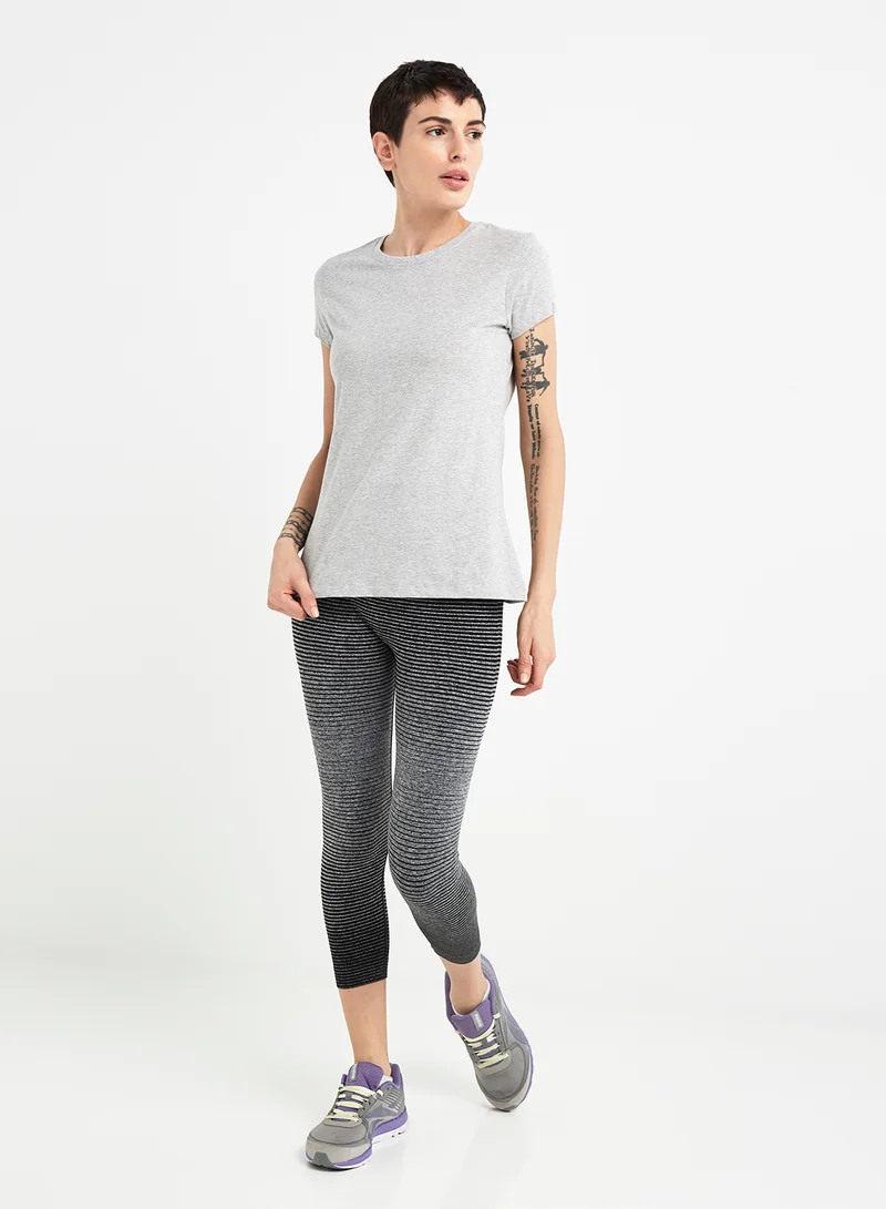 JOCKEY Casual V-Neck Tee Light Grey Mélange