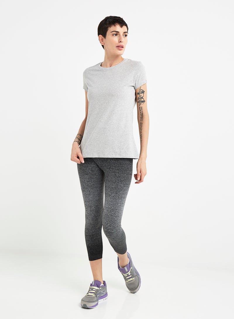 JOCKEY - Casual V-Neck Tee Light Grey Mélange - Image 1