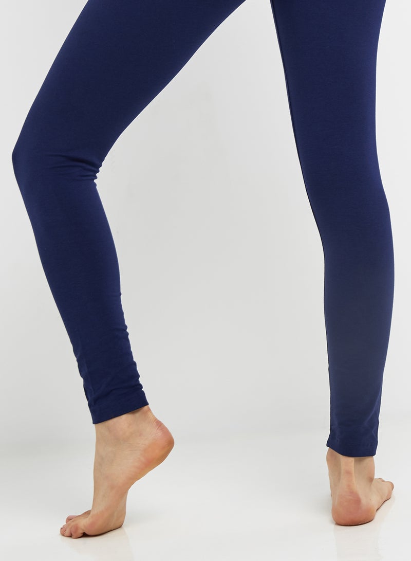 JOCKEY - Casual Cotton Leggings Imperial Blue - Image 1