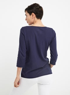JOCKEY Casual Lounge Top Classic Navy  - Image 2