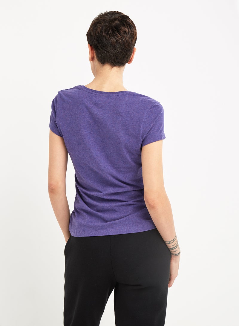 JOCKEY Casual V-Neck Tee Charcoal Mélange  - Image 2