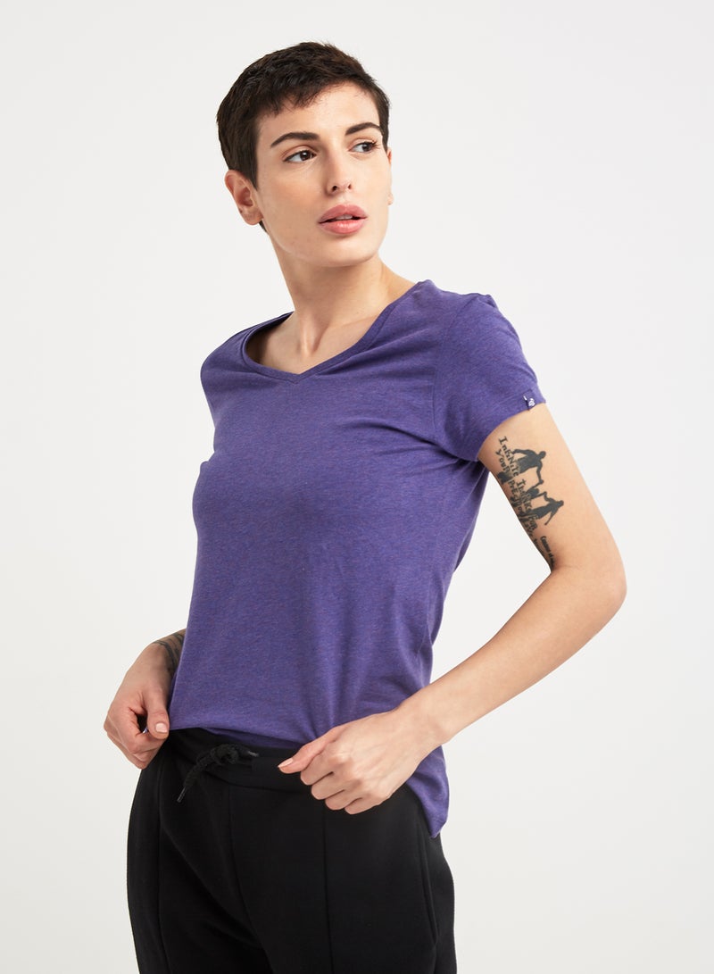 JOCKEY Casual V-Neck Tee Charcoal Mélange  - Image 4