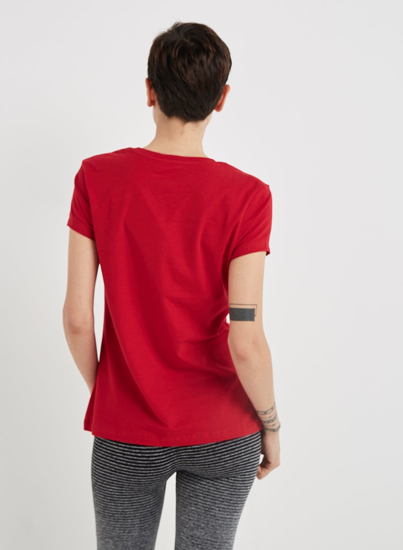 JOCKEY Casual V-Neck Tee Jester Red - Image 2