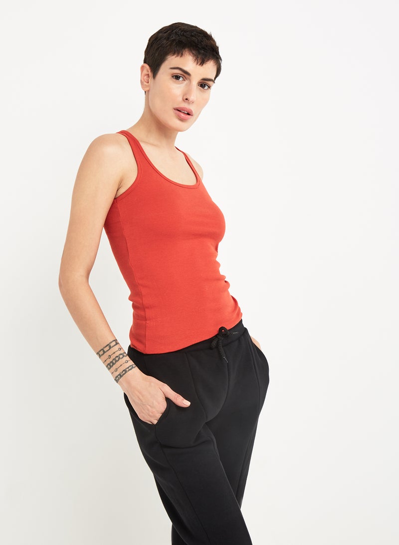 JOCKEY - Racerback Tank Top Brunt Orange - Image 1