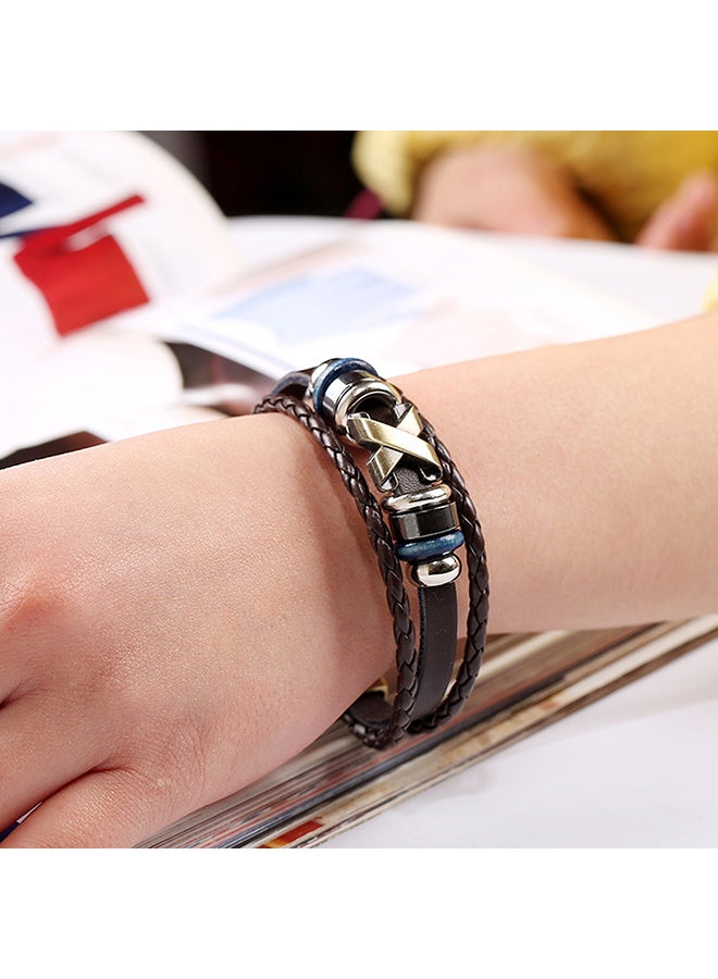Sharpdo Vintage Cuff Leather Bracelet  - Image 2