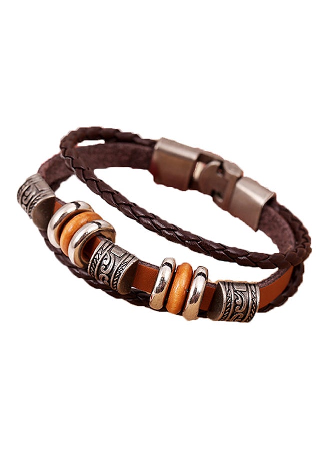 Sharpdo Leather Vintage Cuff Bracelet - Image 1