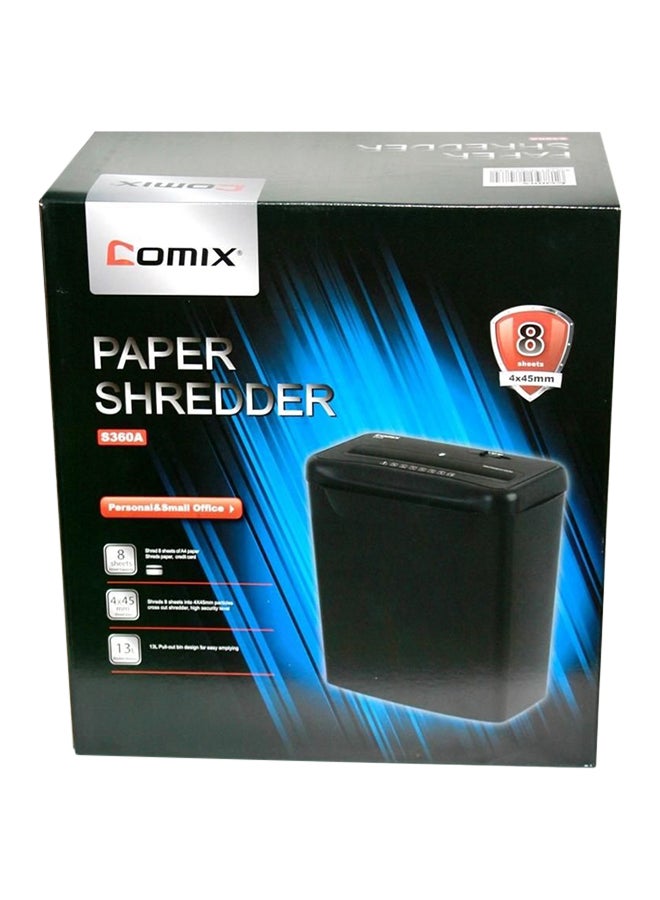 COMIX Portable Paper Shredder Cutter Black  - Image 3