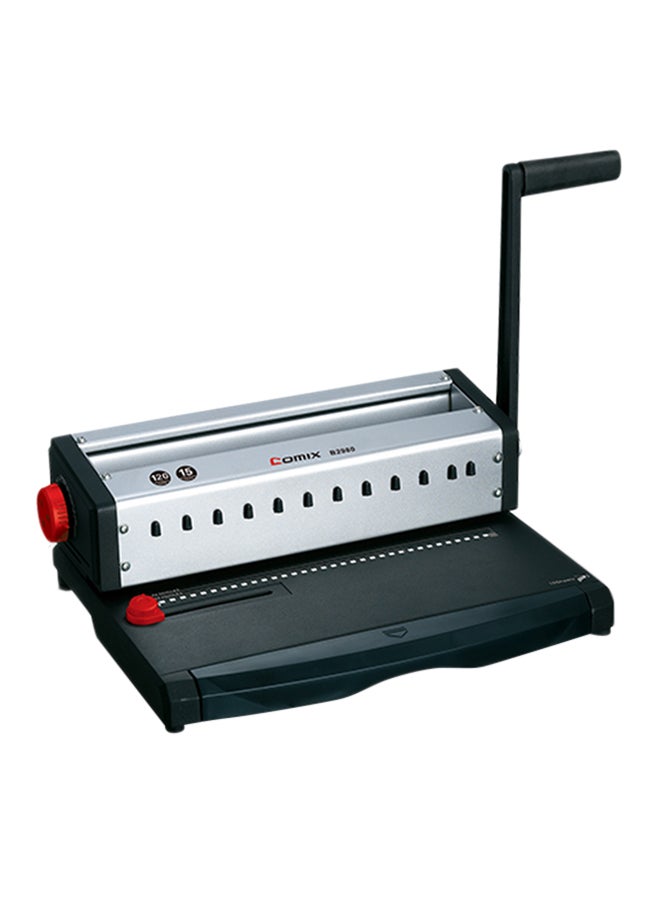 COMIX - Manual Punch And Binding Machine Black - Image 1
