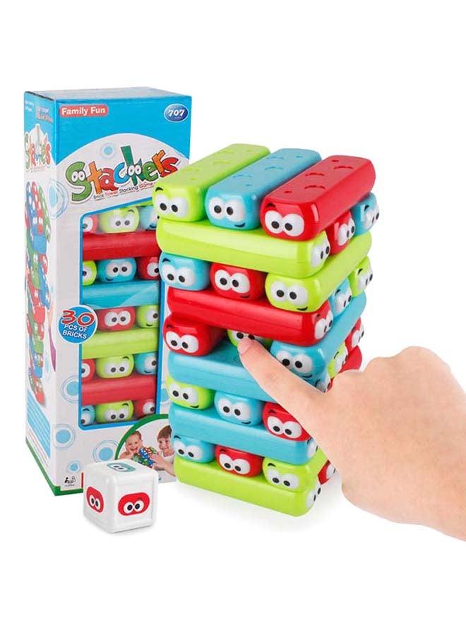 HAGO - 707 30-Piece Stacking Jenga Wooden Blocks Set 30 5+ Years - Image 1