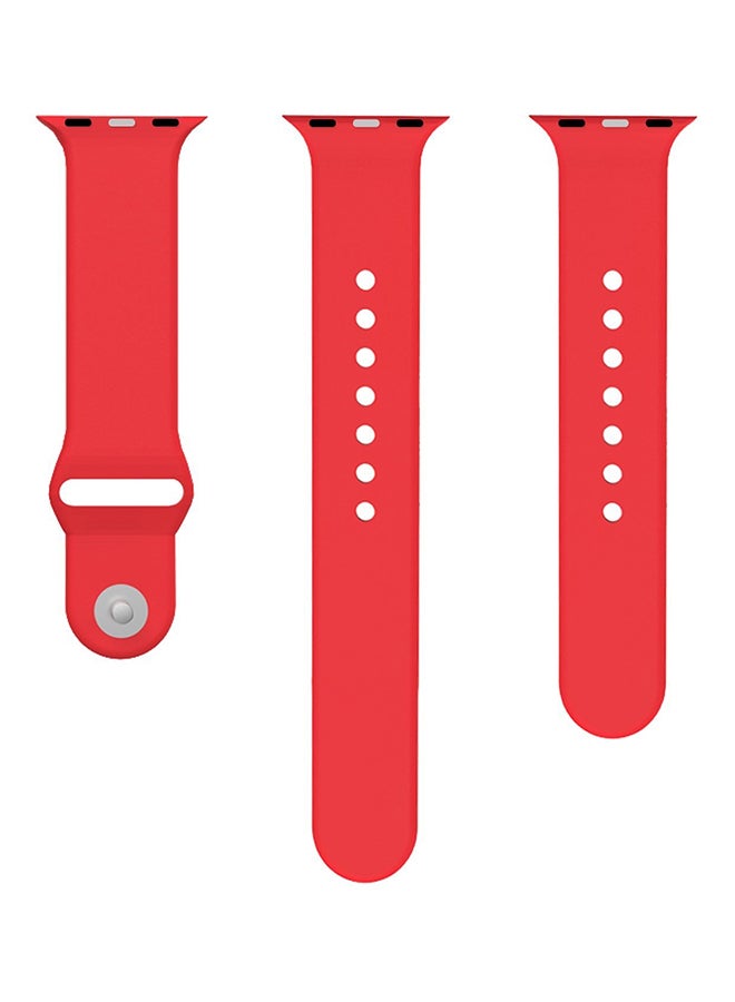 Generic - Replacement Band For Apple iWatch 44 mm Red - Image 1