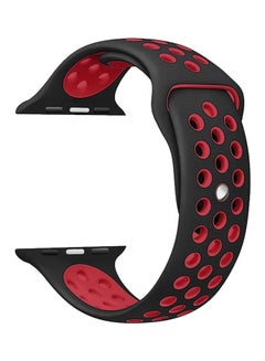 Replacement Band For Apple iWatch 44 mm Black/Red