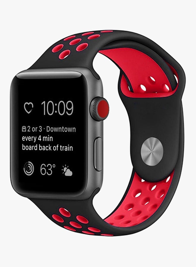 Smart Band - Replacement Band For Apple iWatch 44 mm Black/Red - Image 1