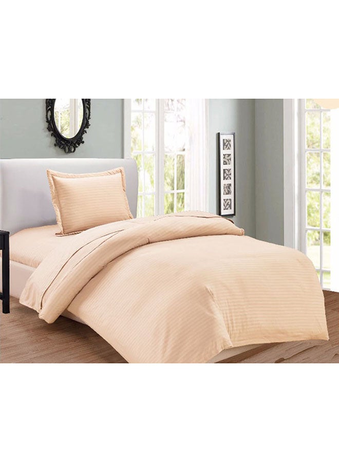 Libai 5-Piece Hotel Duvet Cover Set Microfiber Beige 