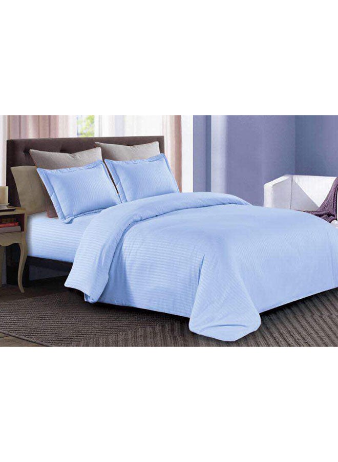 Libai 6-Piece Hotel Duvet Cover Set Microfiber Blue