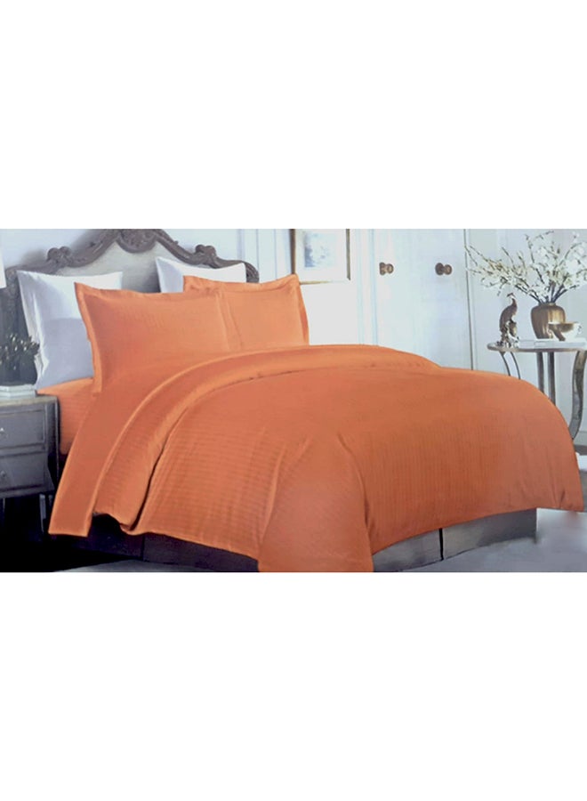 Libai 6-Piece Hotel Duvet Cover Set Microfiber Orange